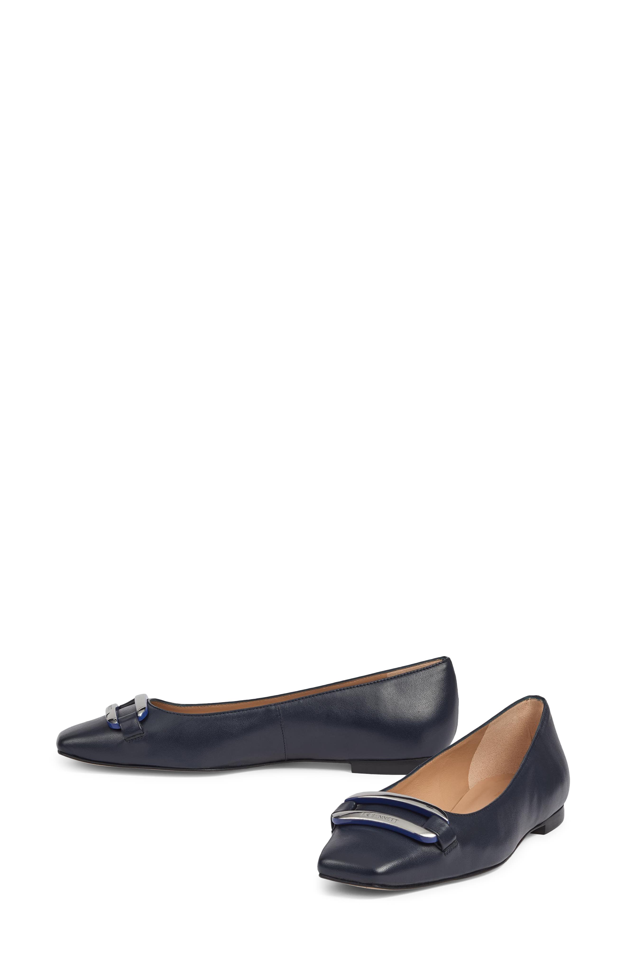 LK Bennett Cayden Square Toe Flat, Alternate, color, 