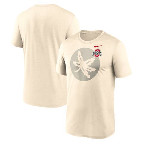 Men's Nike Natural Ohio State Buckeyes Campus Shadow Legend Performance T-Shirt