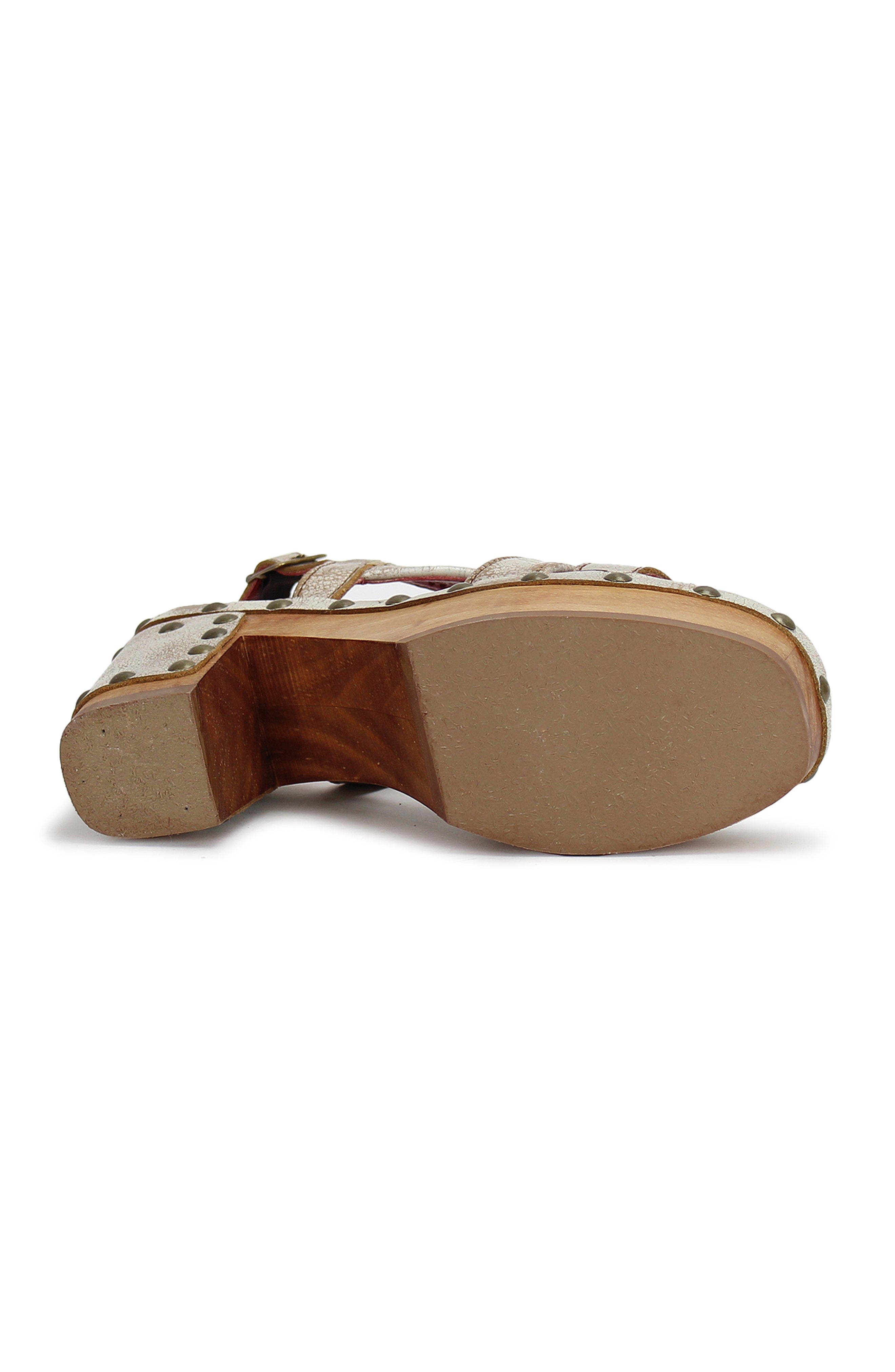 Bed Stu Mediation Wood Heel, Alternate, color, Nectar Lux