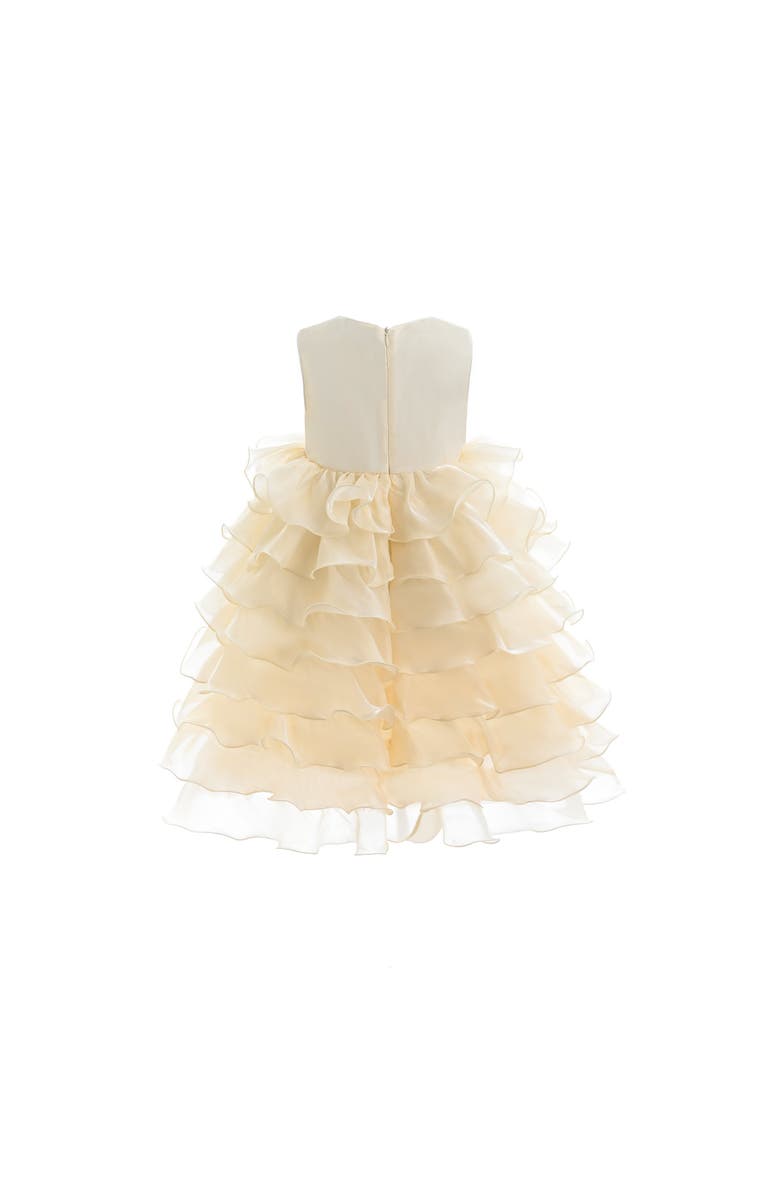 Tulleen Leah Dress, Alternate, color, Gold