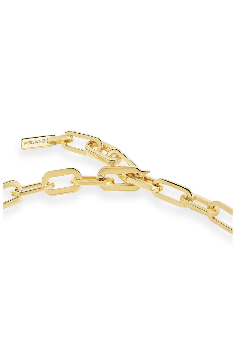 Move Link Diamond Necklace, Alternate, color, YELLOW GOLD