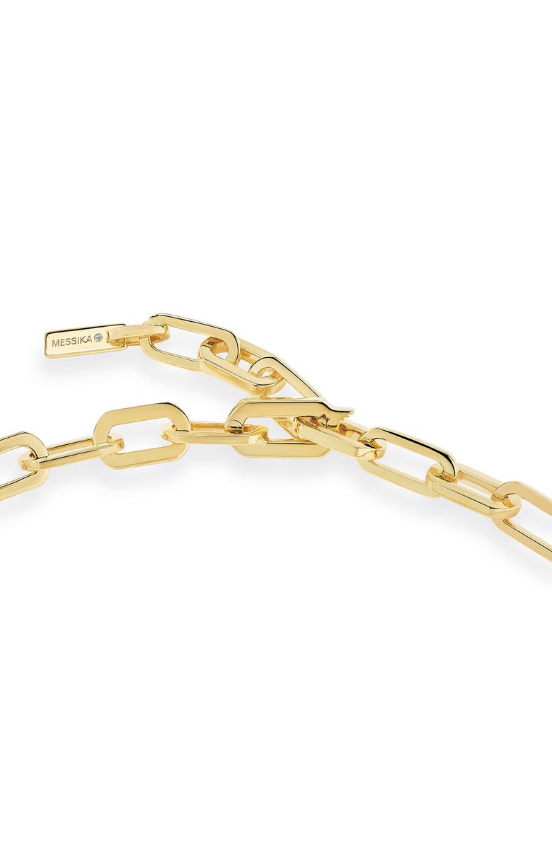 Messika Move Link Diamond Necklace, Alternate, color, Yellow Gold