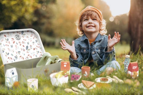 Speedy Monkey Picnic Basket In Multi
