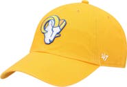 '47 Men's '47 Gold Los Angeles Rams Secondary Clean Up Adjustable Hat