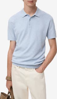 MANGO Slim Fit Knit Polo