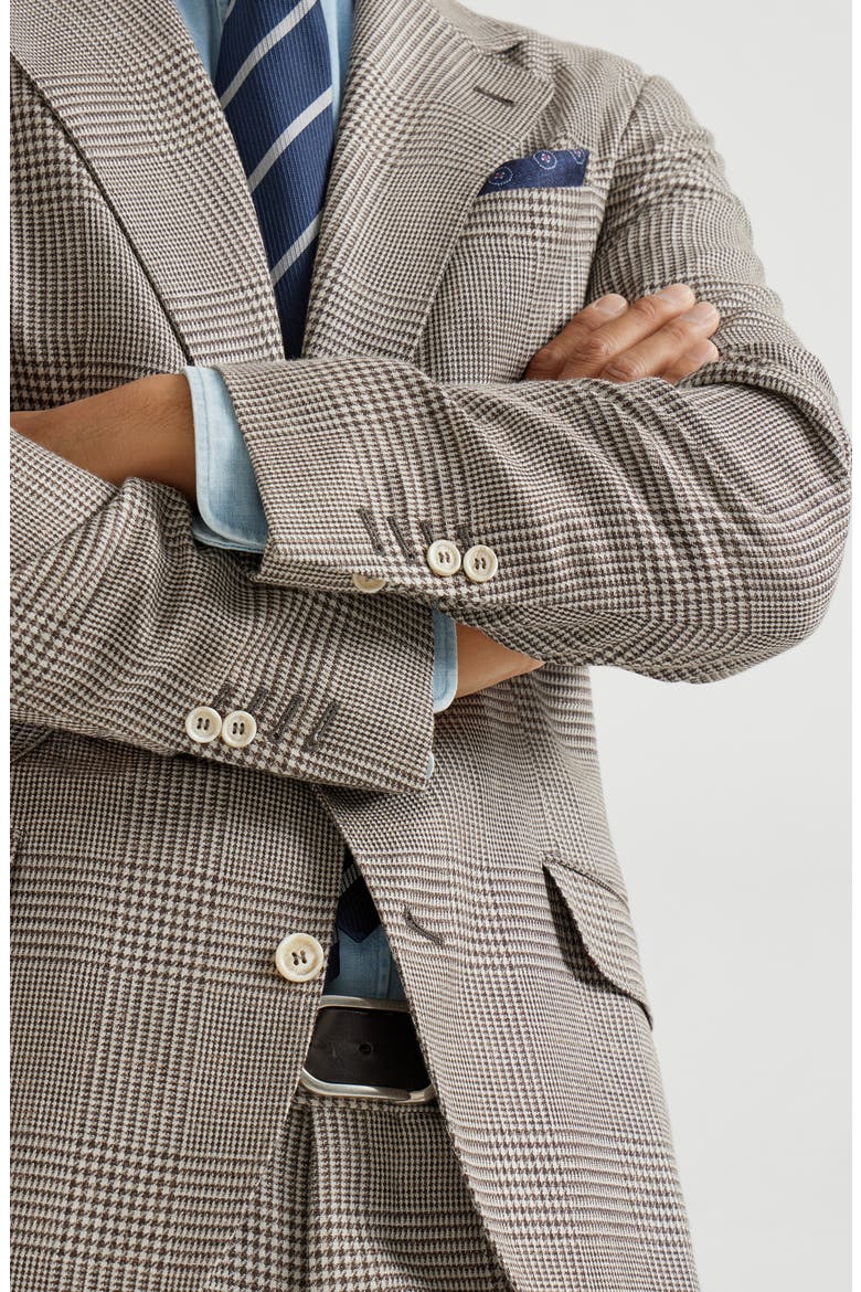 Prince of Wales Cavallo blazer, Alternate, color, Light Brown