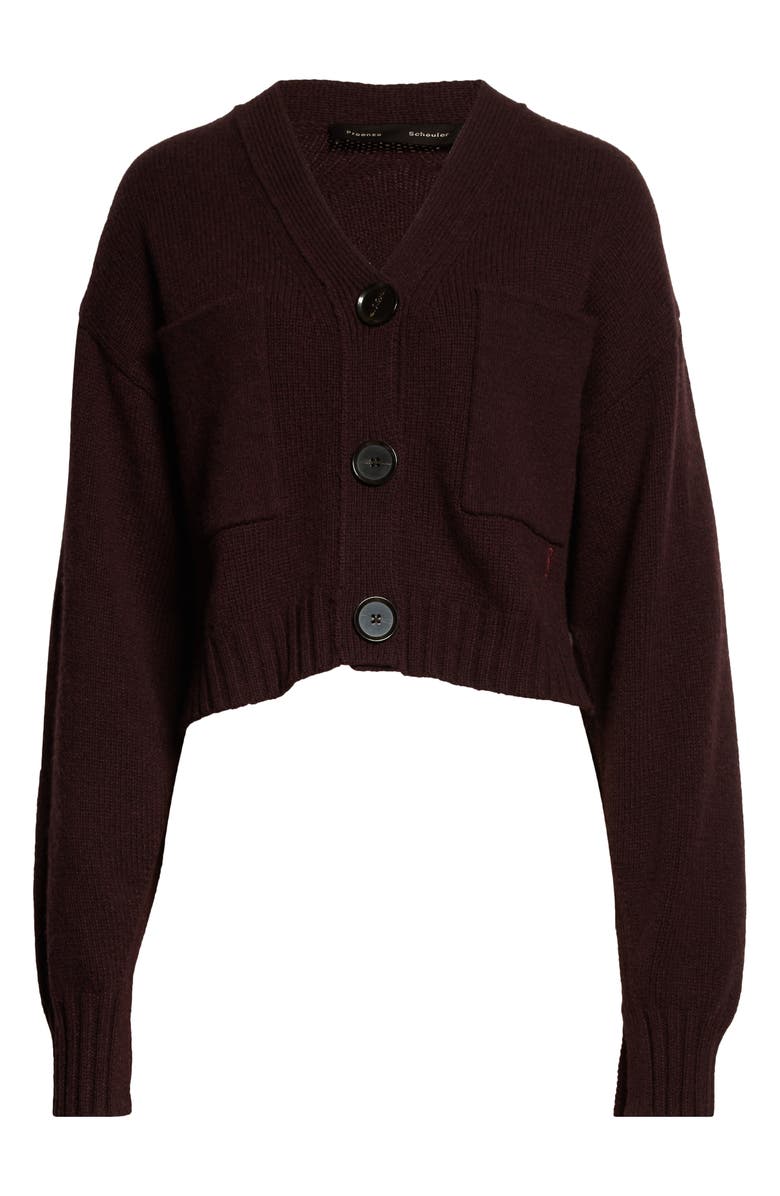 Proenza Schouler Eco Cashmere Crop Cardigan, Alternate, color, 