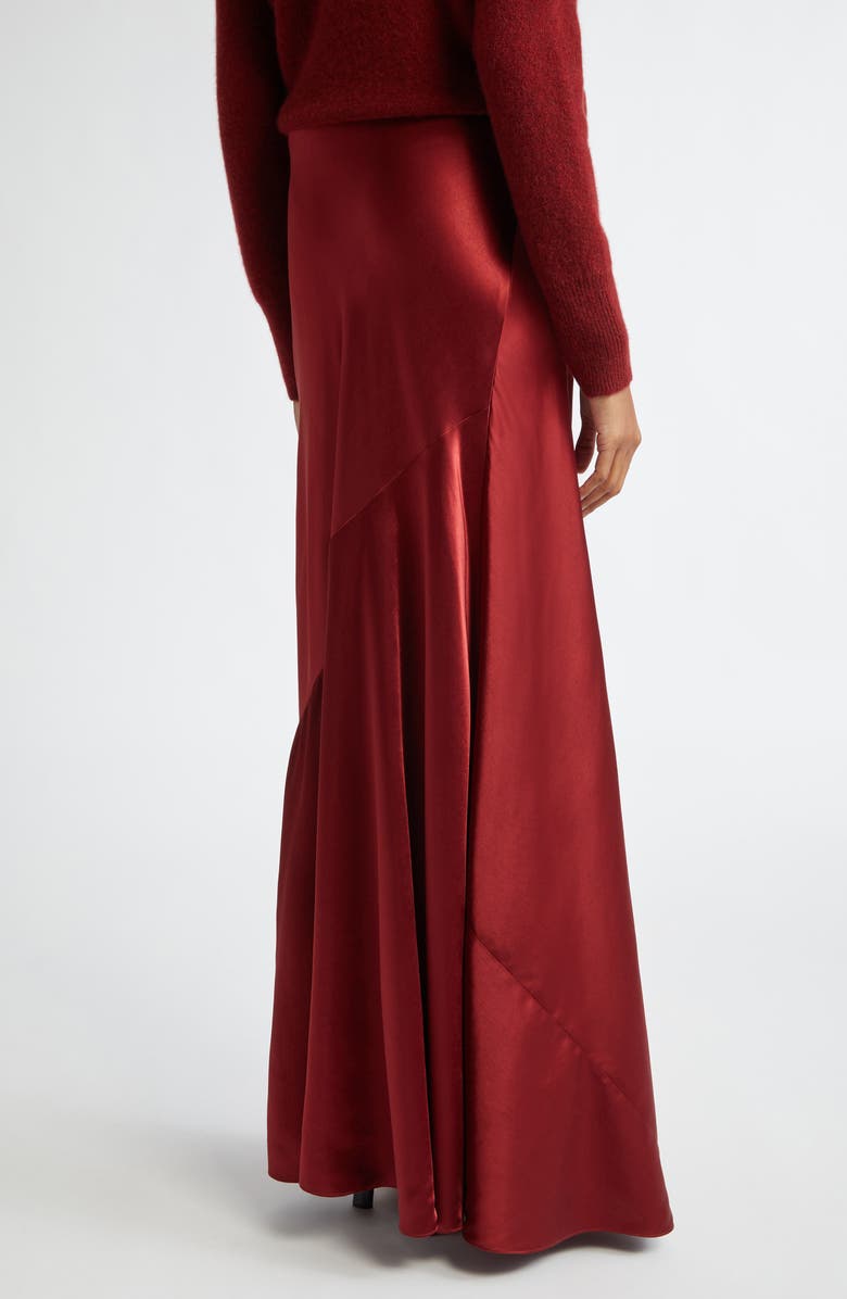 Vince Satin Maxi Skirt, Alternate, color, Ruby Ink