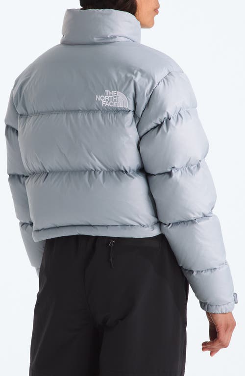 The North Face Nuptse Water Repellent 700 Fill Power Down Short Puffer Jacket In Blue