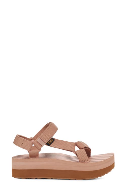 Shop Teva Universal Platform Sandal In Maple Sugar/lion