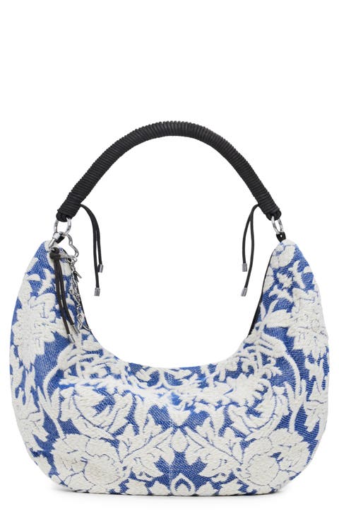 Floral Embroidered Shoulder Bag