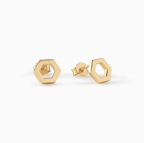 Ora Ana The Helena Stud Earrings In Gold