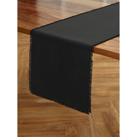 Linen Table Runner - Fringe