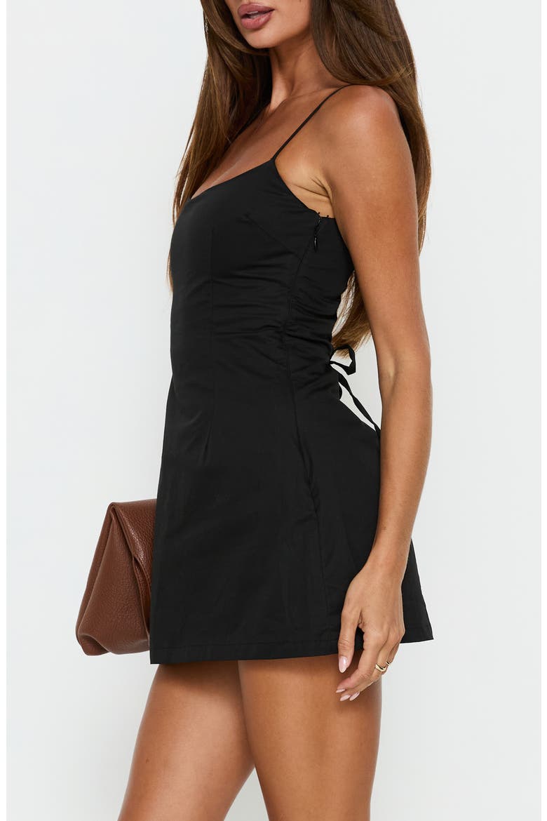 Yumiko Scoop Neck Playsuit, Alternate, color, BLACK