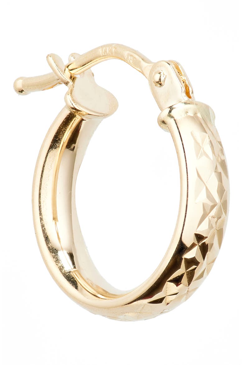 14K Gold Wide Hoop Earrings (Nordstrom Exclusive), Alternate, color, 14K YELLOW GOLD