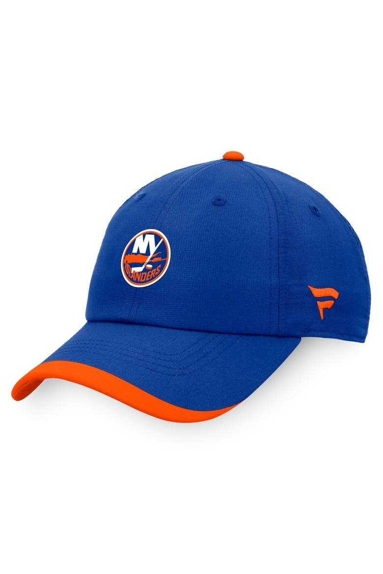 Men's Fanatics Branded Royal New York Islanders Authentic Pro Rink Pinnacle Adjustable Hat, Main, color, Royal