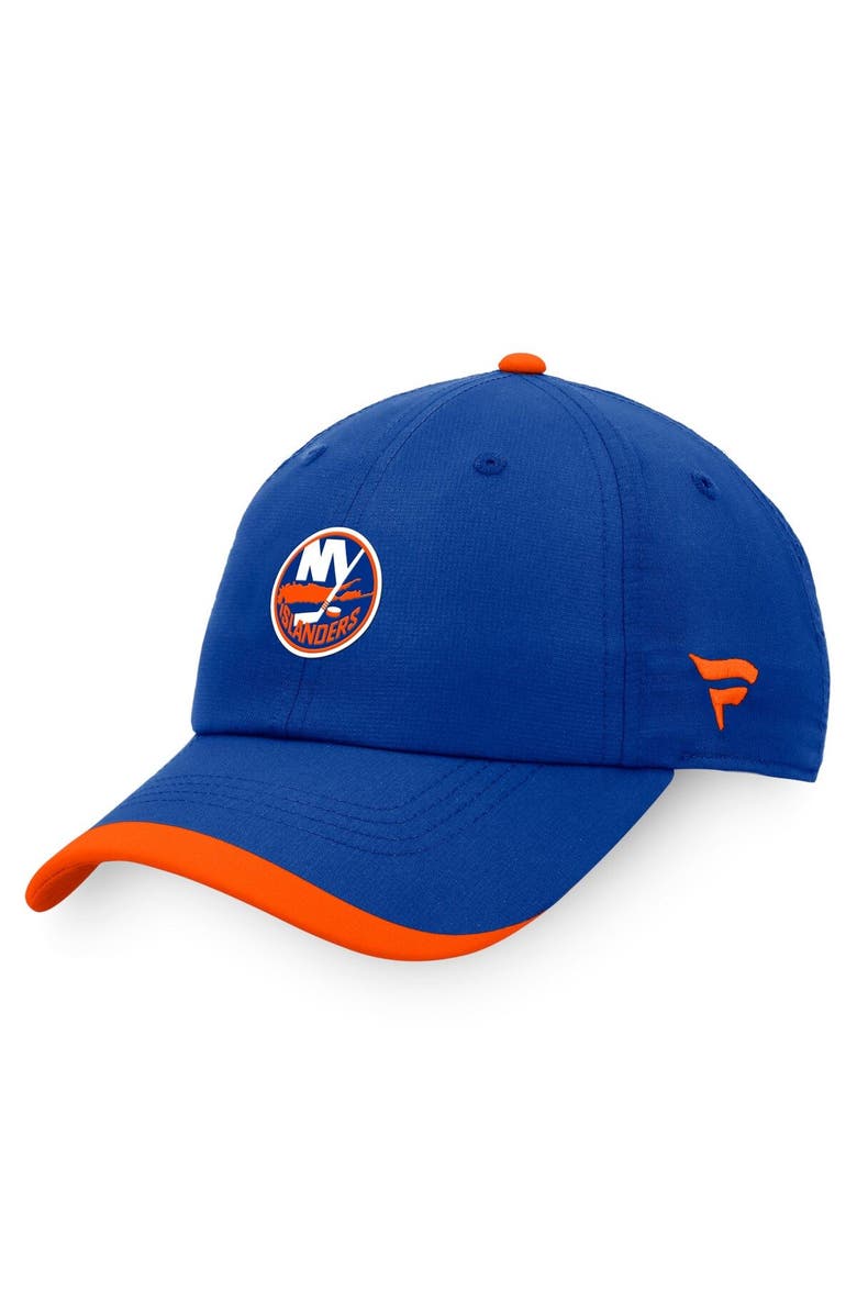 FANATICS Men's Fanatics Branded Royal New York Islanders Authentic Pro Rink Pinnacle Adjustable Hat, Main, color, 