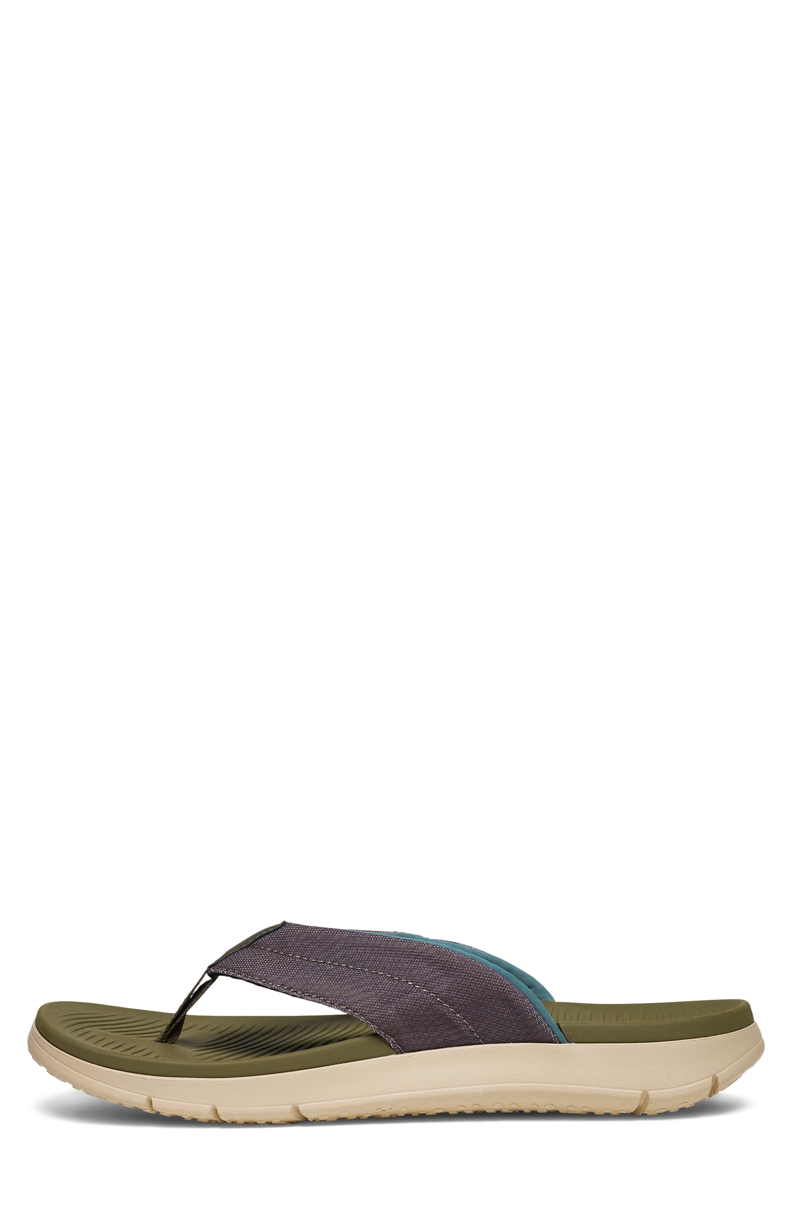 Beer Foamie Flip Flop, Alternate, color, BURNT OLIVE