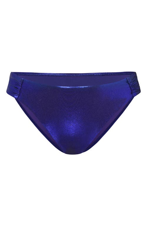 Sunshine 79 Shirred Side Bikini Bottoms In Blue