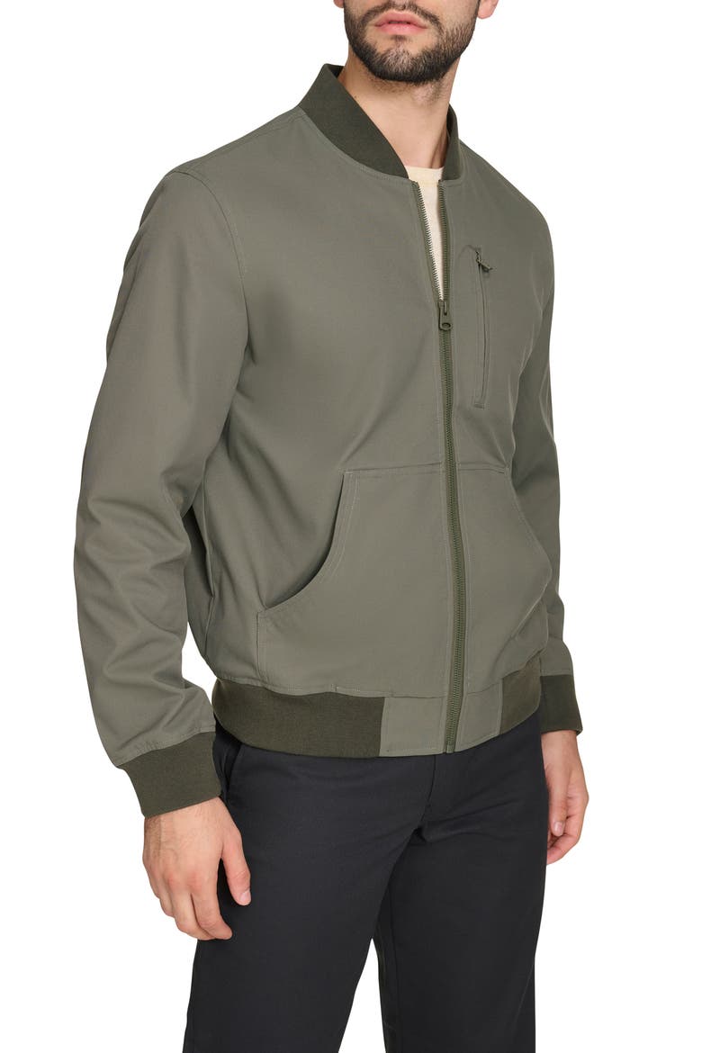 Oxford Water Resistant Bomber Jacket, Alternate, color, SAGE GREEN