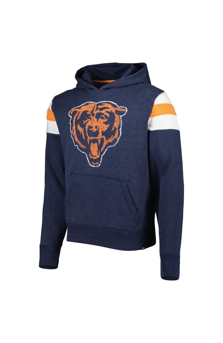 '47 Men's '47 Heathered Navy Chicago Bears Premier Nico Pullover Hoodie, Alternate, color, Navy