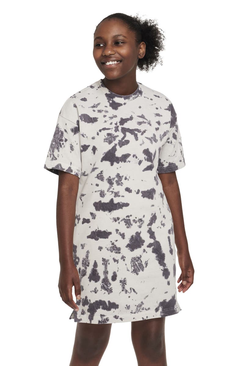 Nike Kids' Sportswear Print Cotton T-Shirt Dress, Main, color,