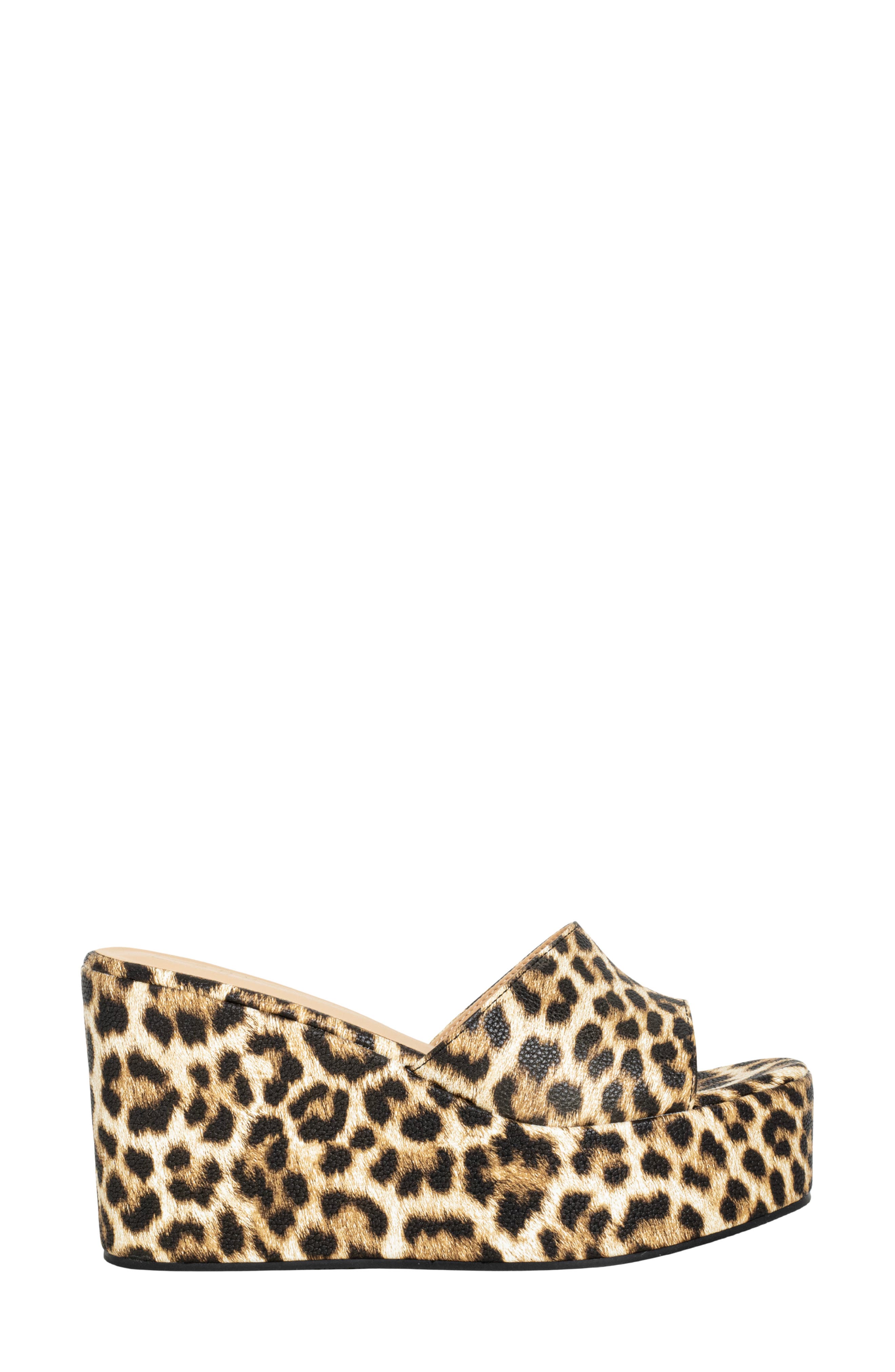SHUSHOP Luna Platform Wedge Sandal, Alternate, color, Leopard Print
