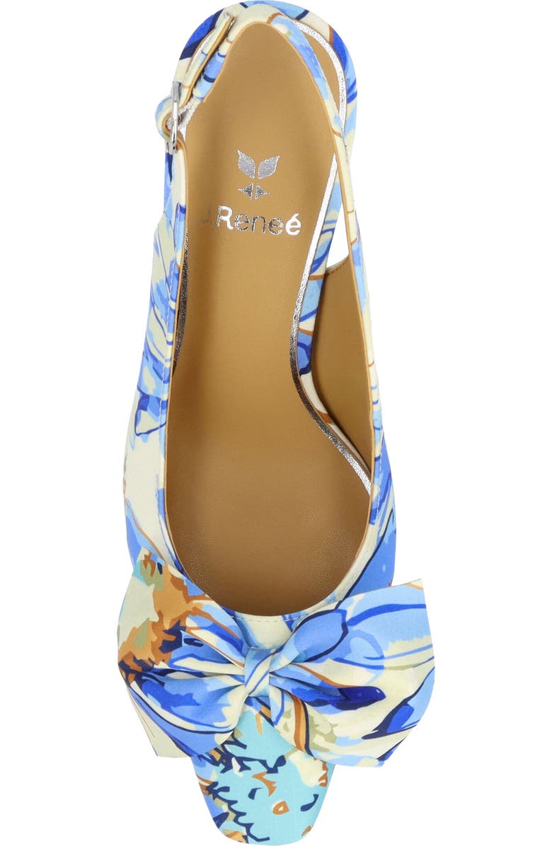 J. Reneé Harlan Floral Bow Slingback Pump, Alternate, color,