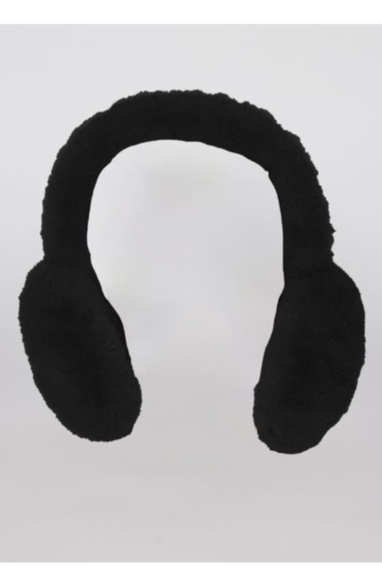 Hat Attack Faux Fur Earmuff, Main, color, Black