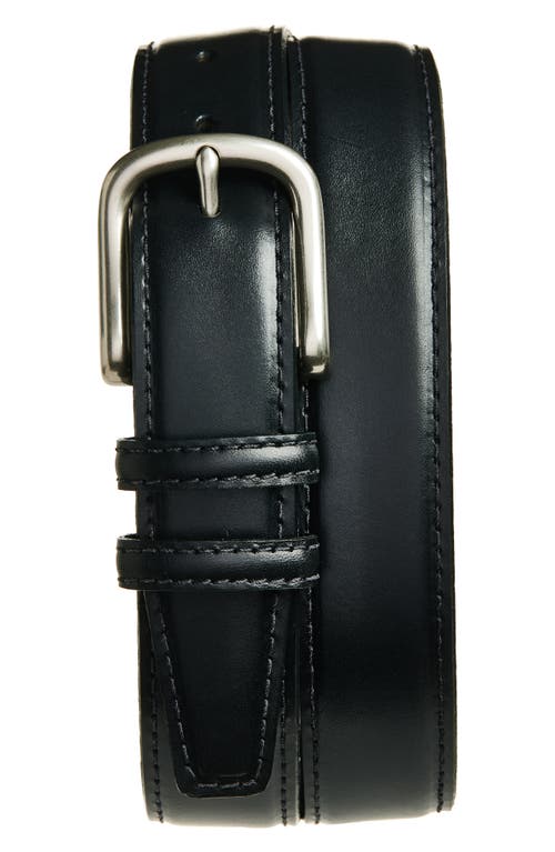 Torino Italian Bridle Leather Belt in Black 