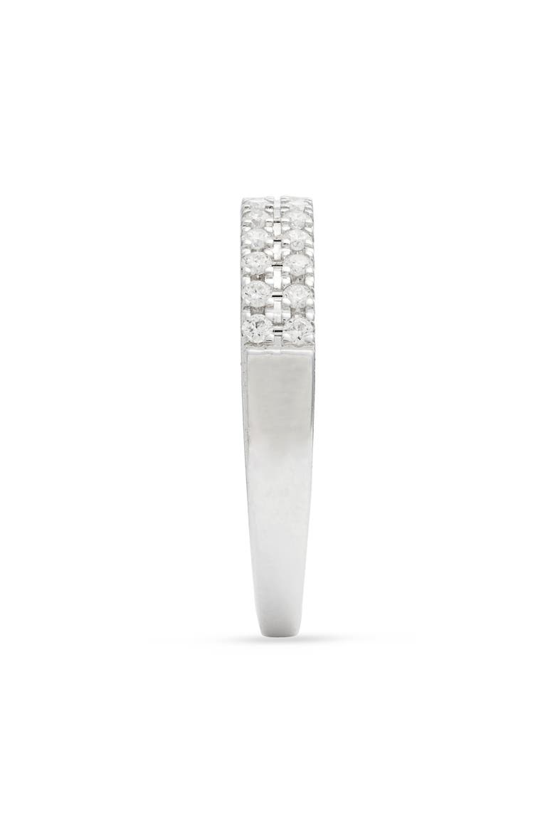 Audrey Double Row Diamond Stacking Band Ring (Nordstrom Exclusive), Alternate, color, WHITE GOLD/ DIAMOND