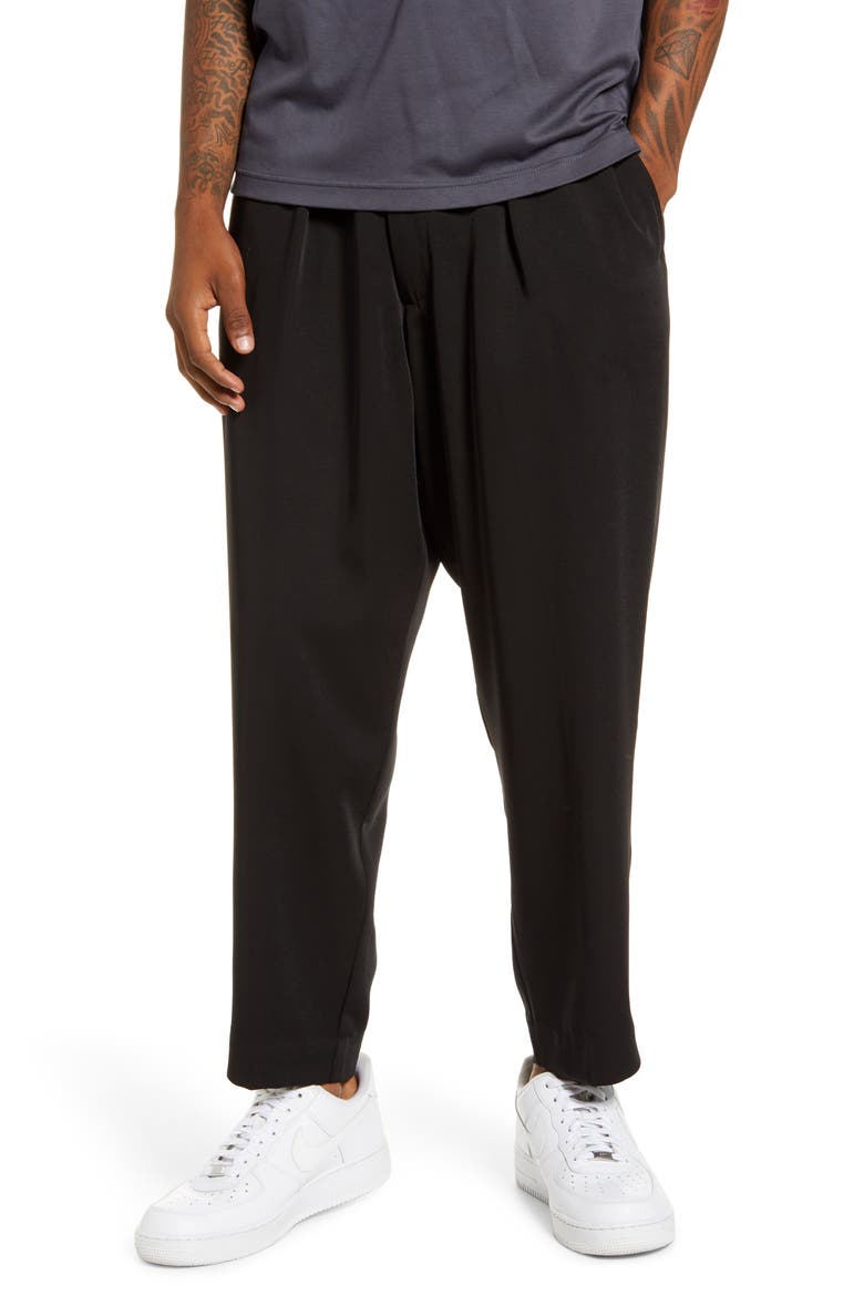 Henderson Crop Drawstring Pants, Main, color, BLACK