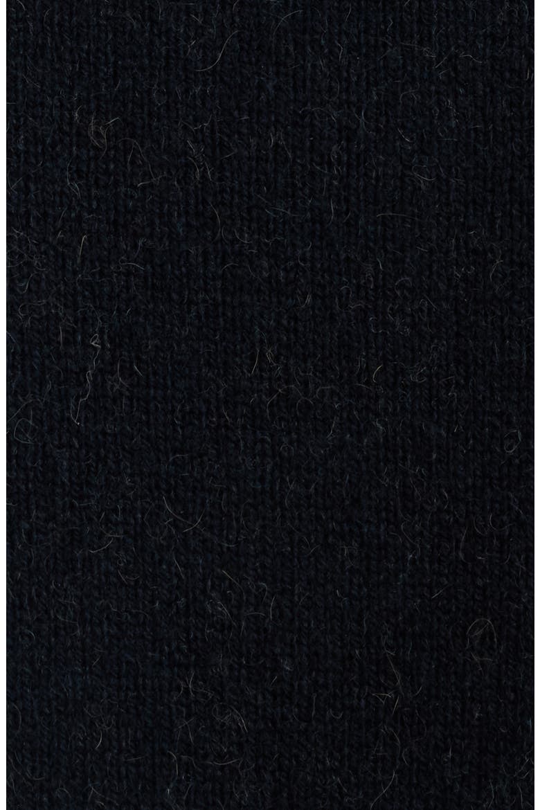 Kaymel Camel Hair V-Neck Sweater, Alternate, color, BLACK