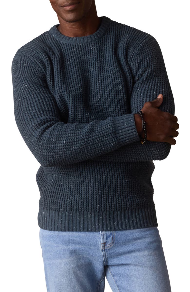 The Normal Brand SeaWool Nep Crewneck Sweater, Main, color, Waterloo
