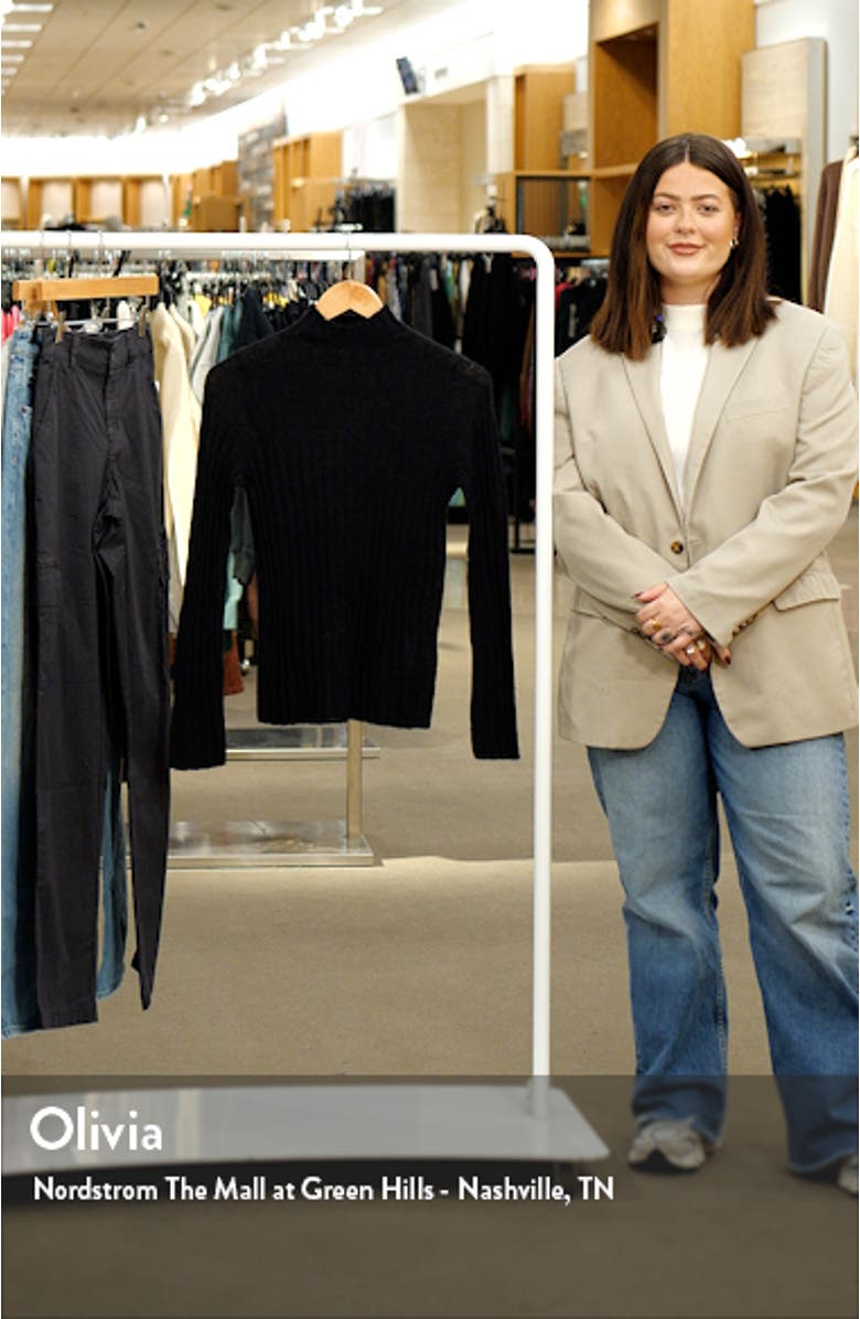 Alpaca Blend Mock Neck Sweater, sales video thumbnail