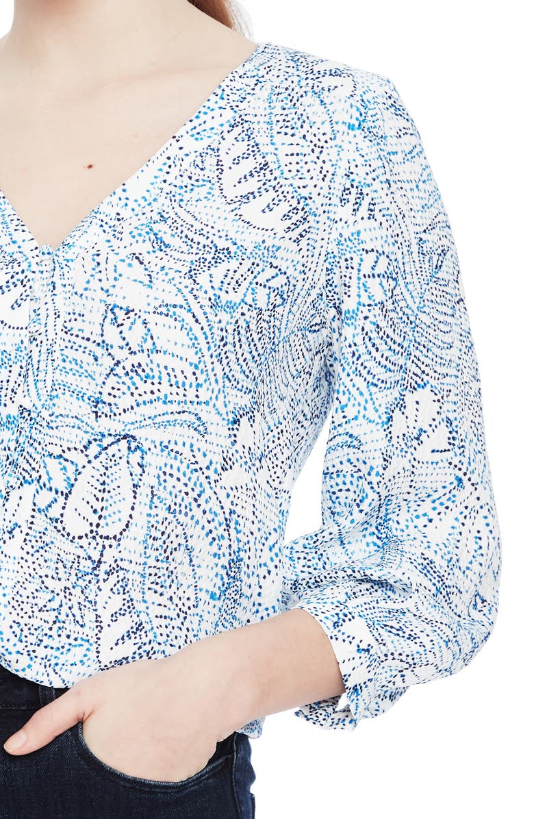 Parker Beverly Print Silk Blouse, Alternate, color,