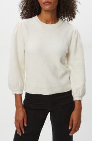Michael Stars Deanna Sequin Embellished Balloon Sleeve Crewneck Sweater