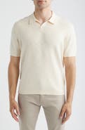 Tommy Bahama Santa Cruz Johnny Collar Slub Cotton Blend Polo
