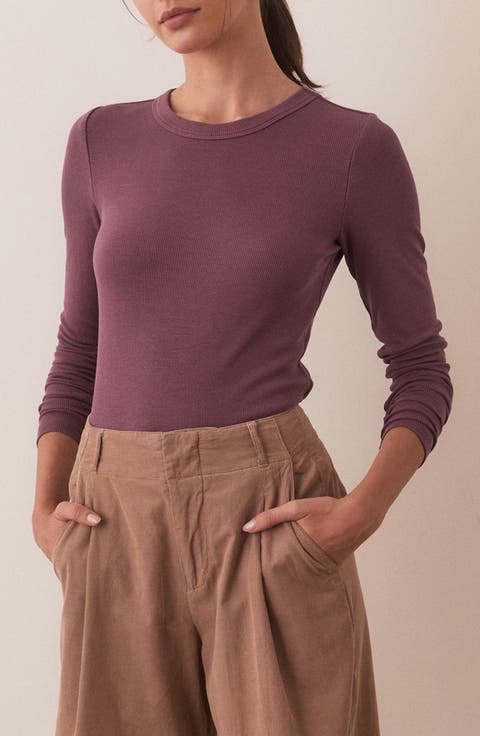Lexi Sun-In Rib Long Sleeve T-Shirt