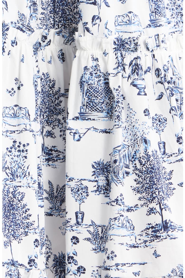 Renzo Toille Cotton Poplin Dress, Alternate, color, WHITE-BLUE-MULTI