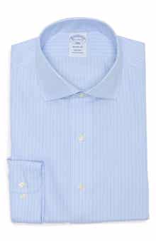 Regular Fit Pinstripe Cotton Dress Shirt