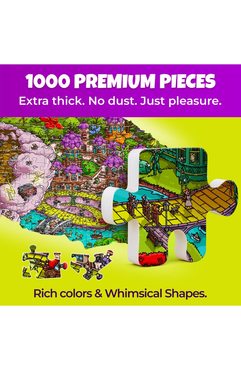 Quokka 1000 Piece Jigsaw Puzzle for Adults - Alice in Wonderland, Red Riding Hood & Emerald Kingdom, Alternate, color, Oz