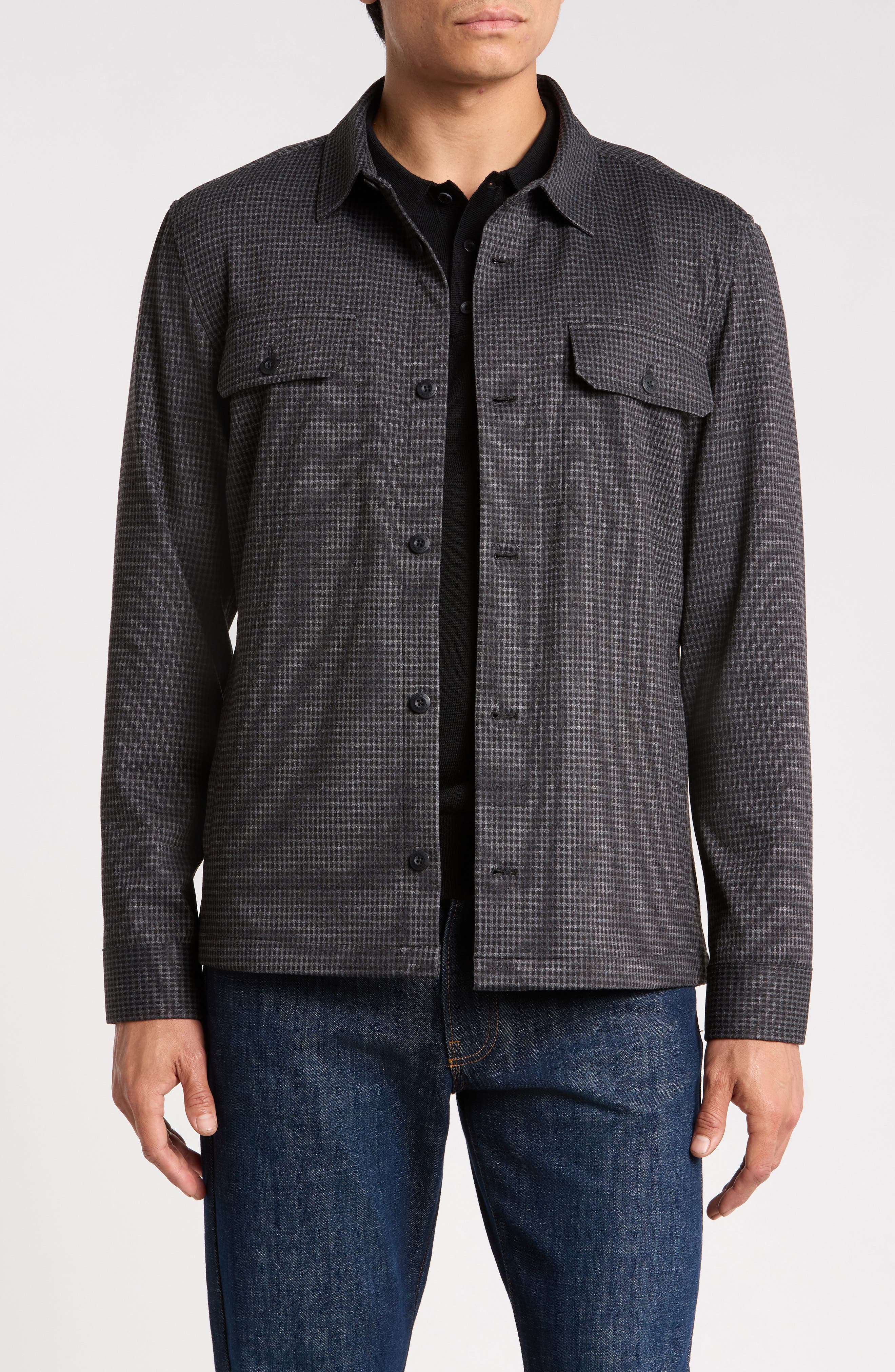 Knit Shirt Jacket