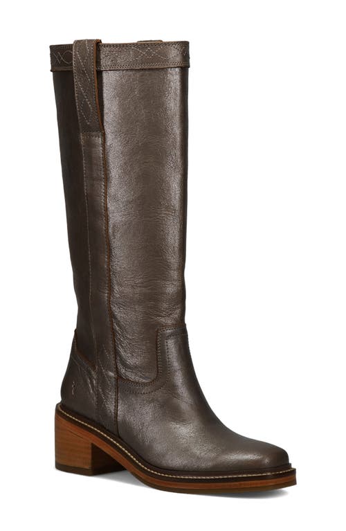 Frye Kate Block Heel Boot in Metallic Stone 