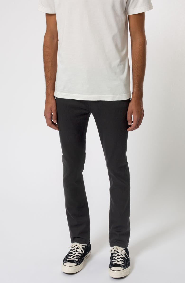Nudie Jeans Lean Dean Slim Tapered Fit Jeans, Alternate, color, Dry Everblack
