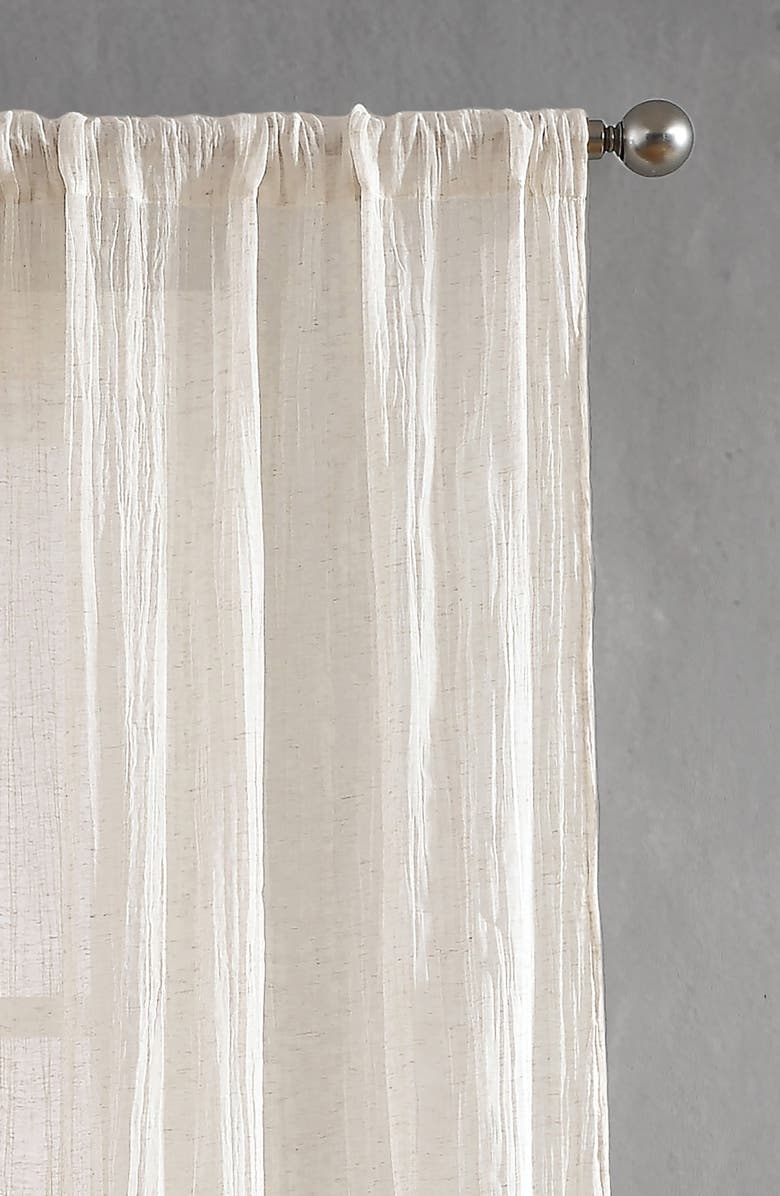 French Connection Charter Crushed Set of 2 Curtain Panels, Alternate, color, Off-White