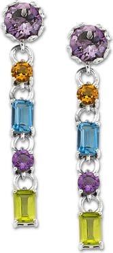 SAMUEL B. Multi Stone Drop Earrings