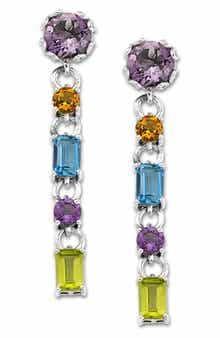 SAMUEL B. Multi Stone Drop Earrings