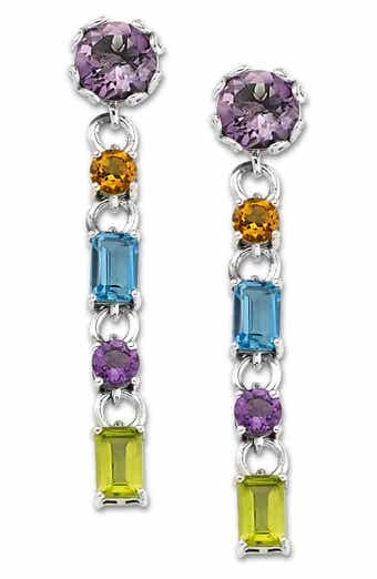 SAMUEL B. Multi Stone Drop Earrings