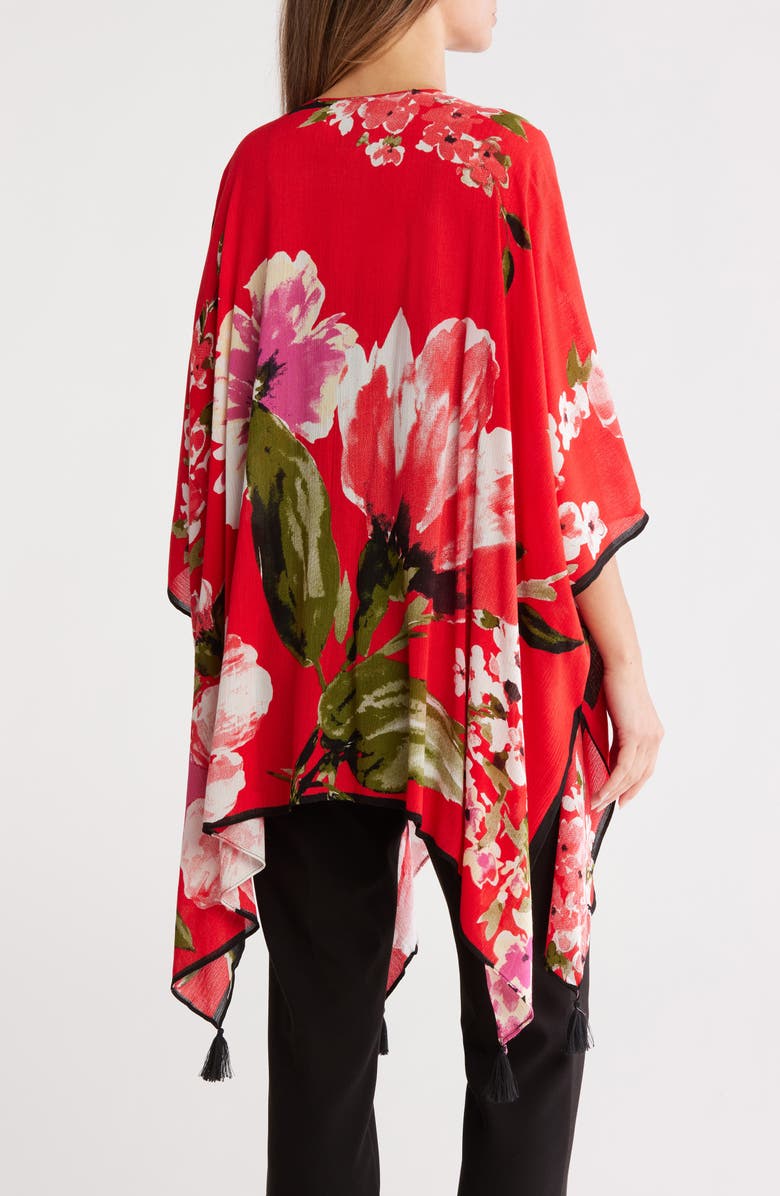 Vince Camuto Pretty Blooms Wrap Ruana, Alternate, color,